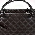 Chanel Tote Cambon Line Large Leather Brown — view 6