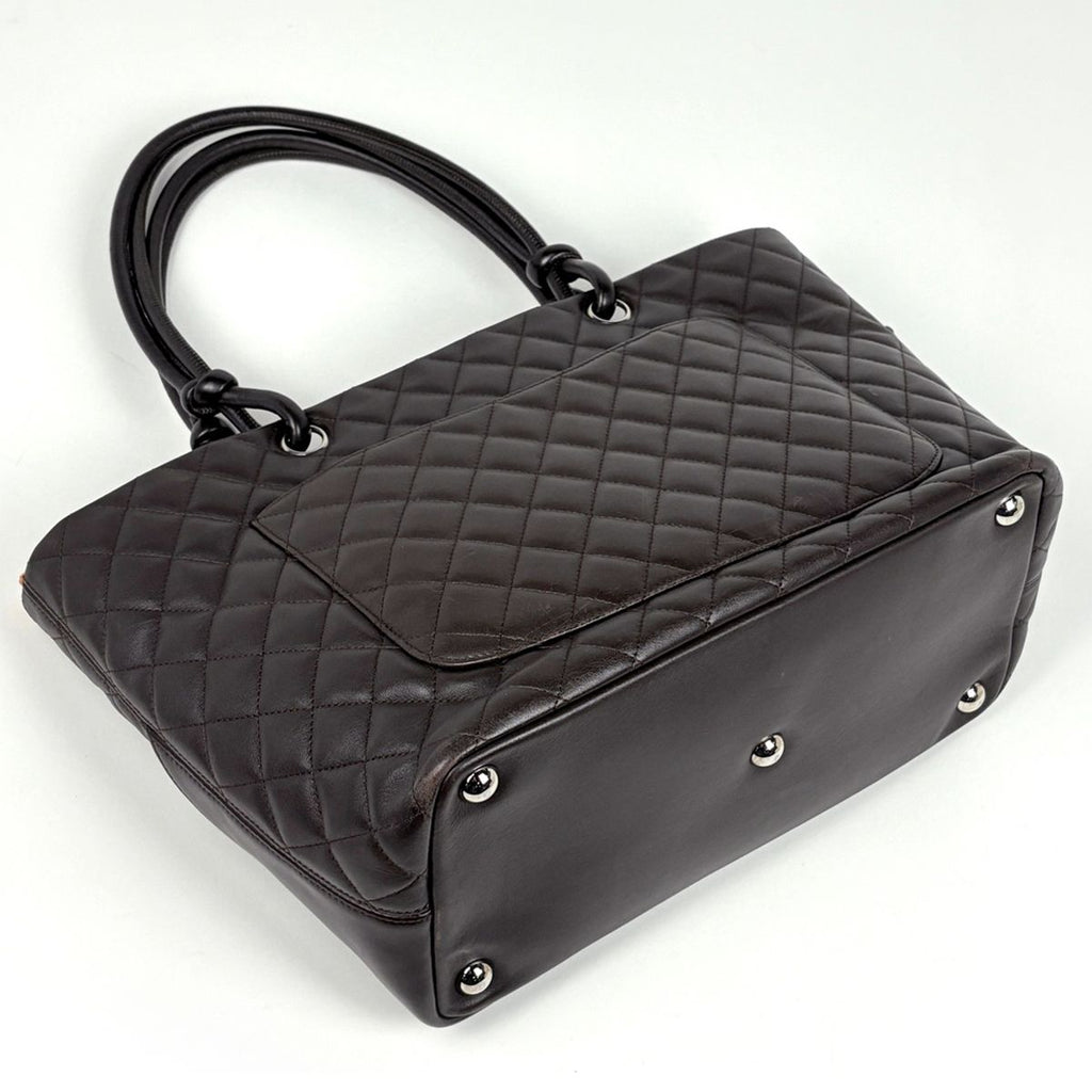 Chanel Tote Cambon Line Large Leather Brown — view 2