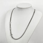 Louis Vuitton Monogram Low Necklace Metal Silver — view 4