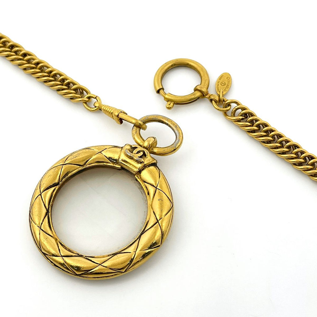 Chanel Necklace CC Logo Loupe Gold Plated — view 3