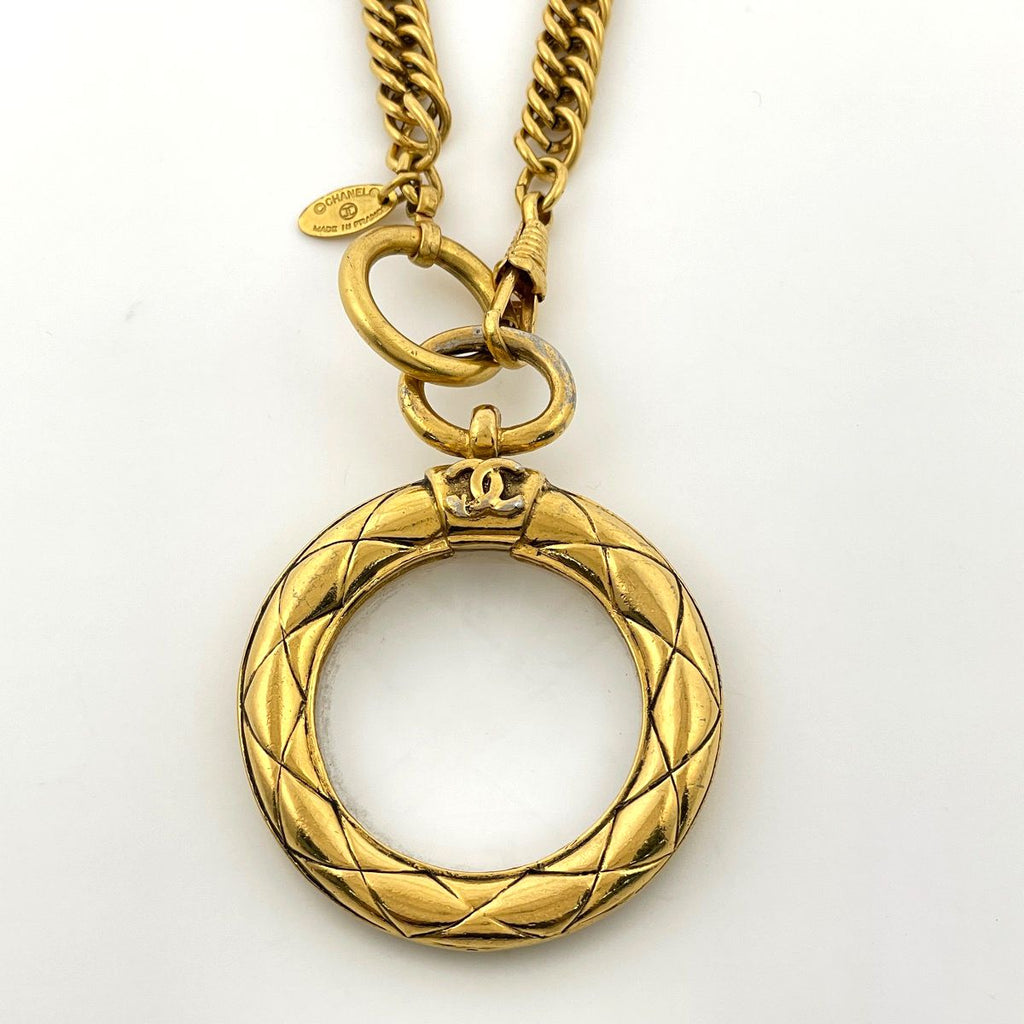 Chanel Necklace CC Logo Loupe Gold Plated — view 2