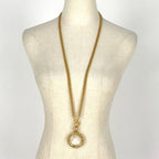 Chanel Necklace CC Logo Loupe Gold Plated — view 6