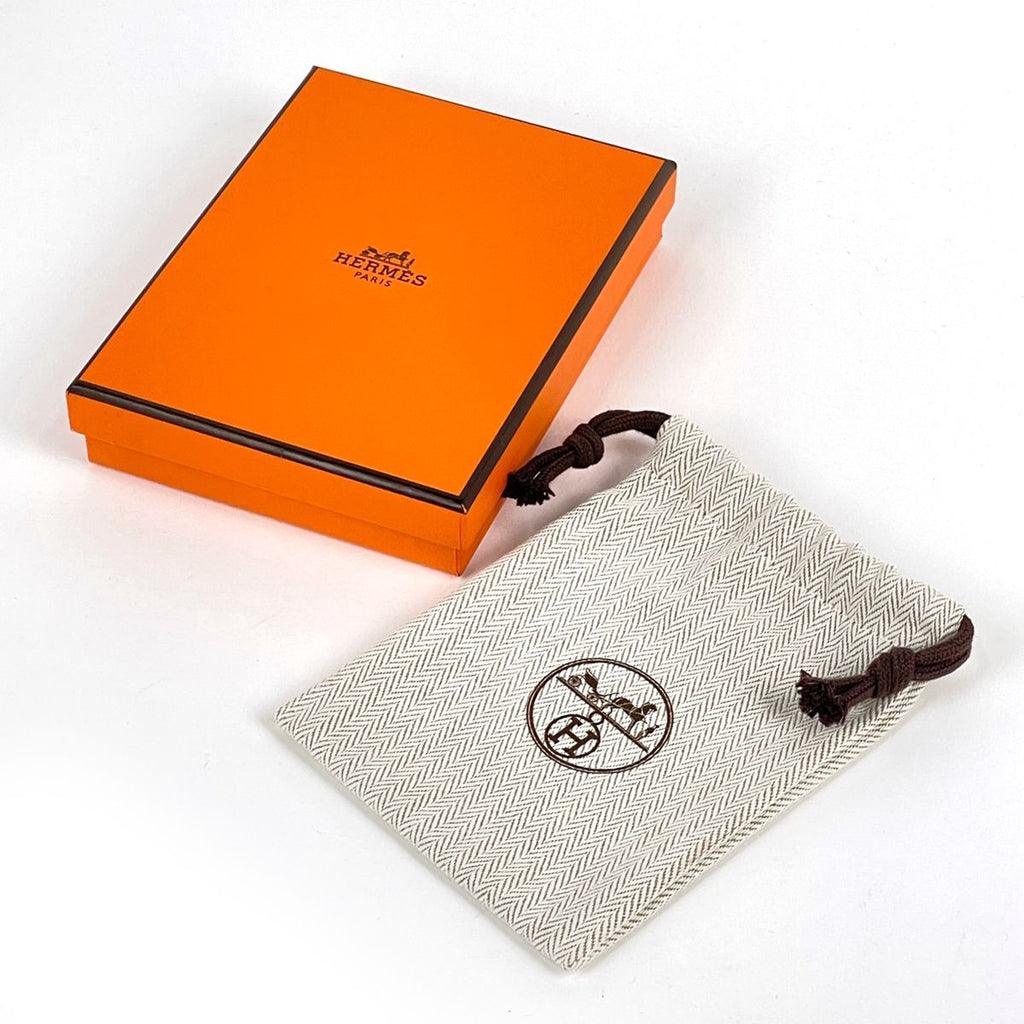 Hermes Necklace As de Coeur PM Metal Leather Pink Gold Brown — view 6