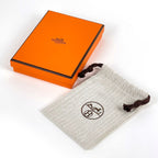 Hermes Necklace As de Coeur PM Metal Leather Pink Gold Brown — view 6
