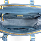 Prada Handbag Galleria Medium 2-Way Saffiano Leather Light Blue — view 7