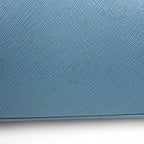 Prada Handbag Galleria Medium 2-Way Saffiano Leather Light Blue — view 3