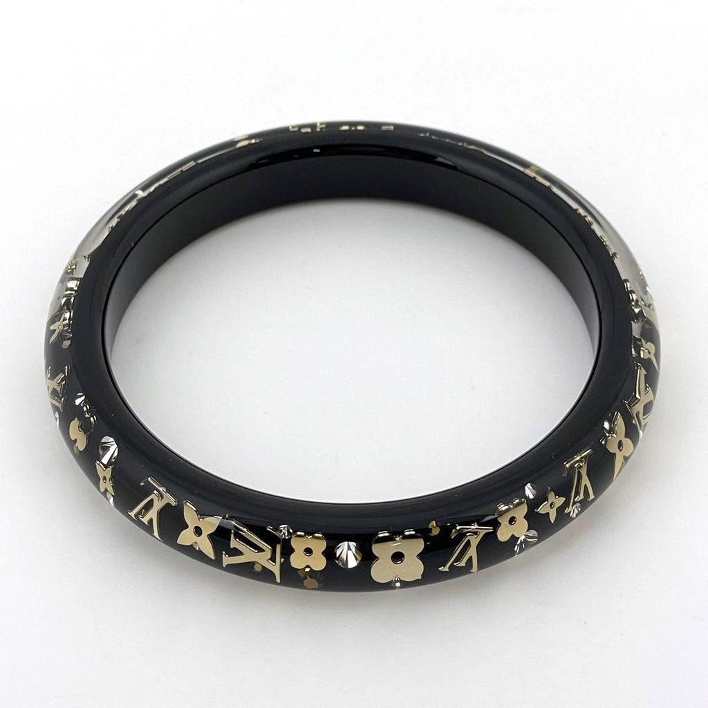 Louis Vuitton Bracelet Inclusion Bangle Monogram Plastic Black — view 2