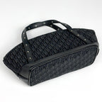 Dior Handbag Trotter Pattern Street Chic Canvas Black — view 2