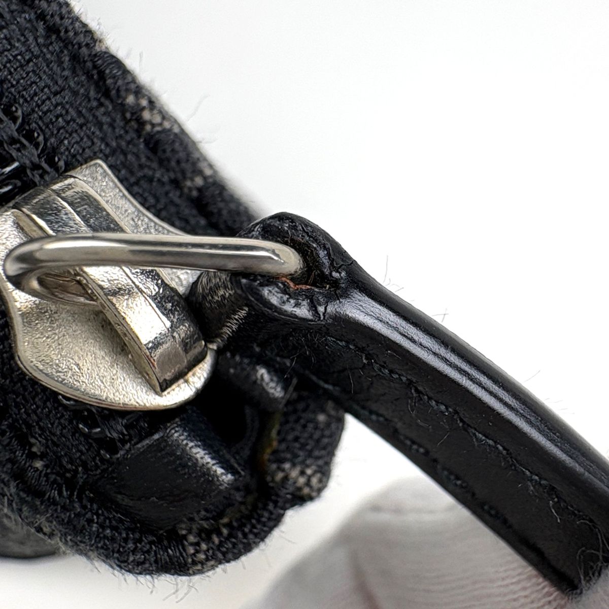 Dior Handbag Trotter Pattern Street Chic Canvas Black — view 5