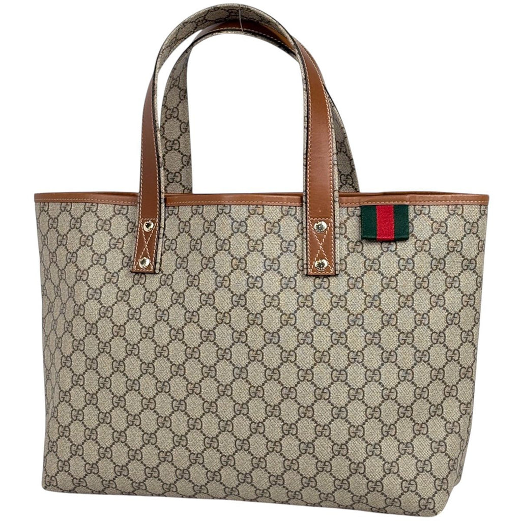 Gucci Tote GG Pattern Sherry Line Beige