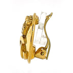 Chanel Earrings CC Logo Round Gold Plated — view 2