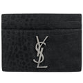 Saint Laurent Card Case Suede Black