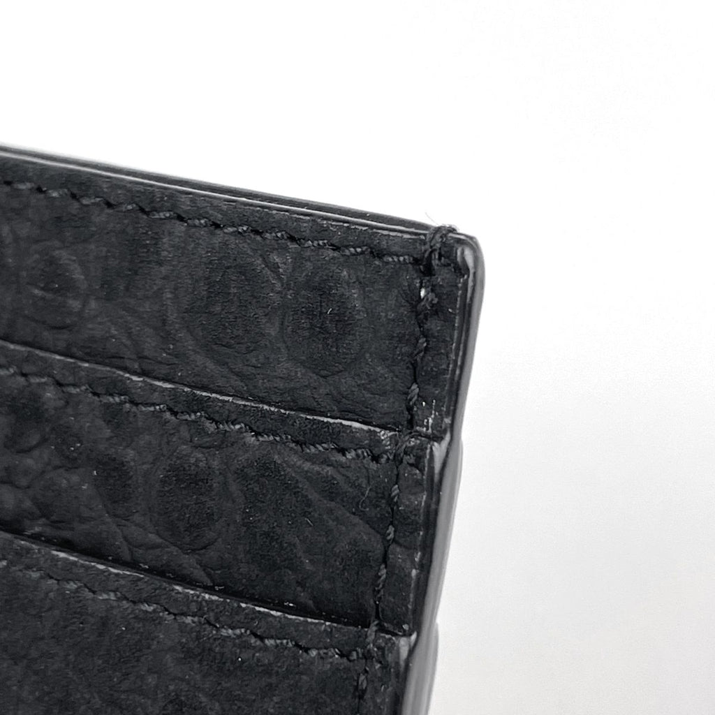 Saint Laurent Card Case Suede Black — view 4