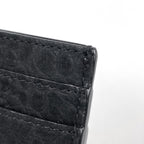 Saint Laurent Card Case Suede Black — view 4