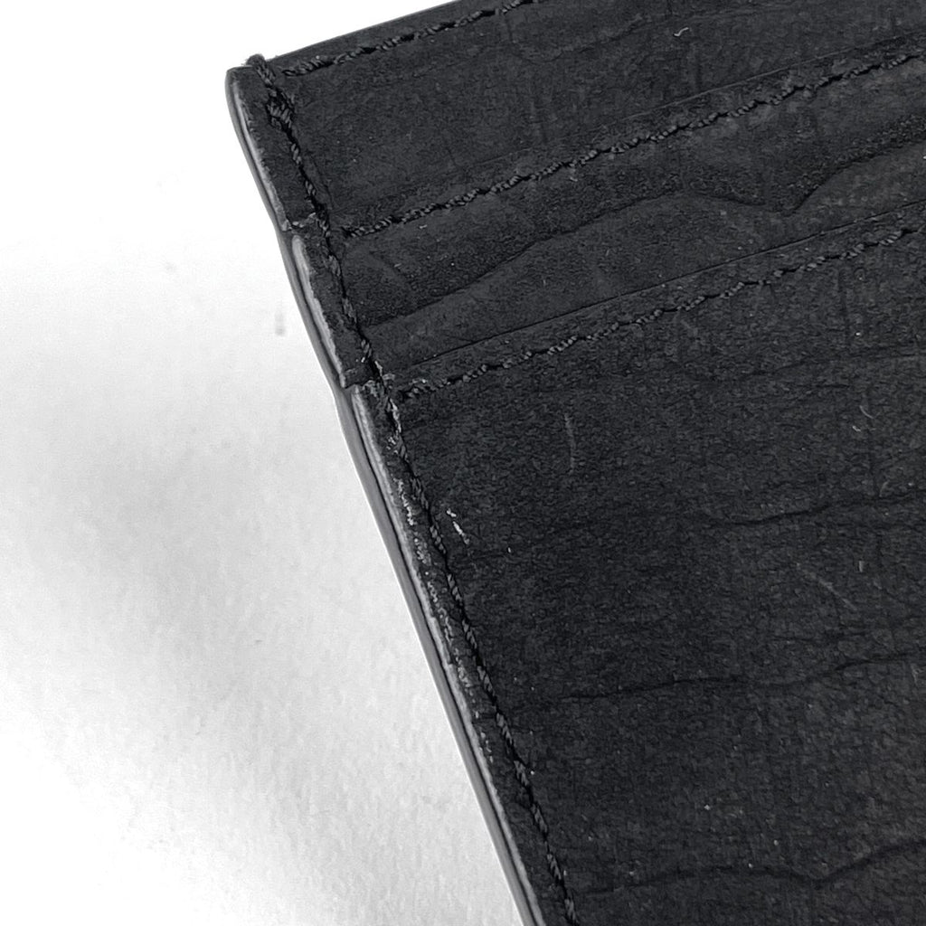 Saint Laurent Card Case Suede Black — view 3