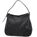 Gucci Shoulder Bag Micro Guccissima Leather Black