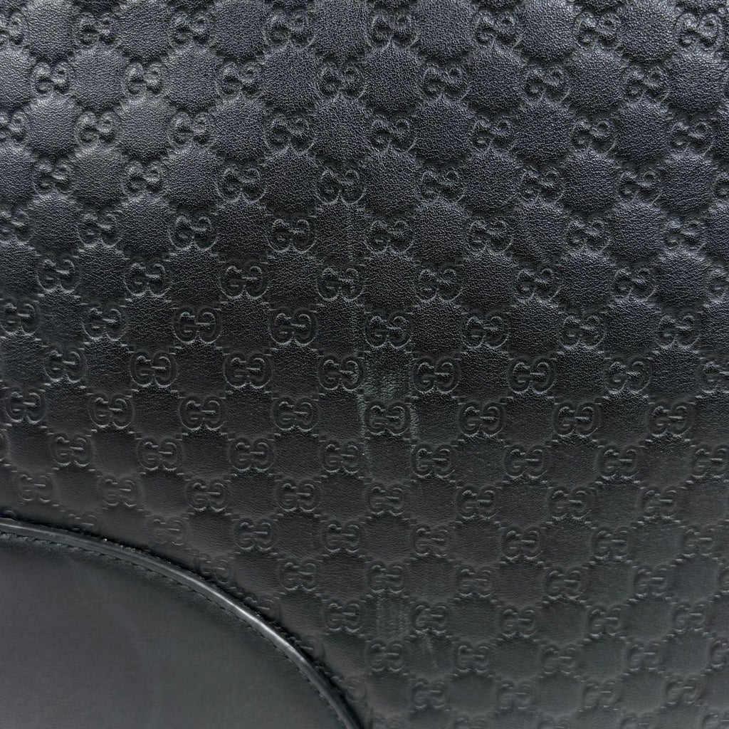 Gucci Shoulder Bag Micro Guccissima Leather Black — view 5