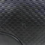 Gucci Shoulder Bag Micro Guccissima Leather Black — view 5