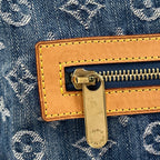 Louis Vuitton Baggy GM Shoulder Bag Monogram Denim Blue — view 4