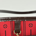 Louis Vuitton Neverfull MM Tote Shoulder Bag Damier Brown — view 7