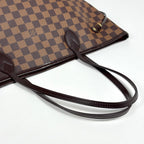 Louis Vuitton Neverfull MM Tote Shoulder Bag Damier Brown — view 6