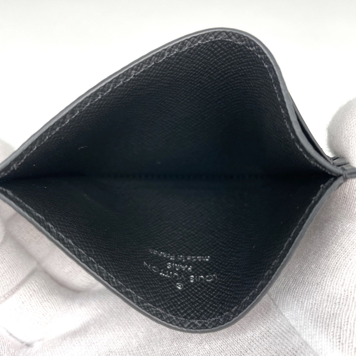 Louis Vuitton Card Case Double Monogram Eclipse Noir — view 5
