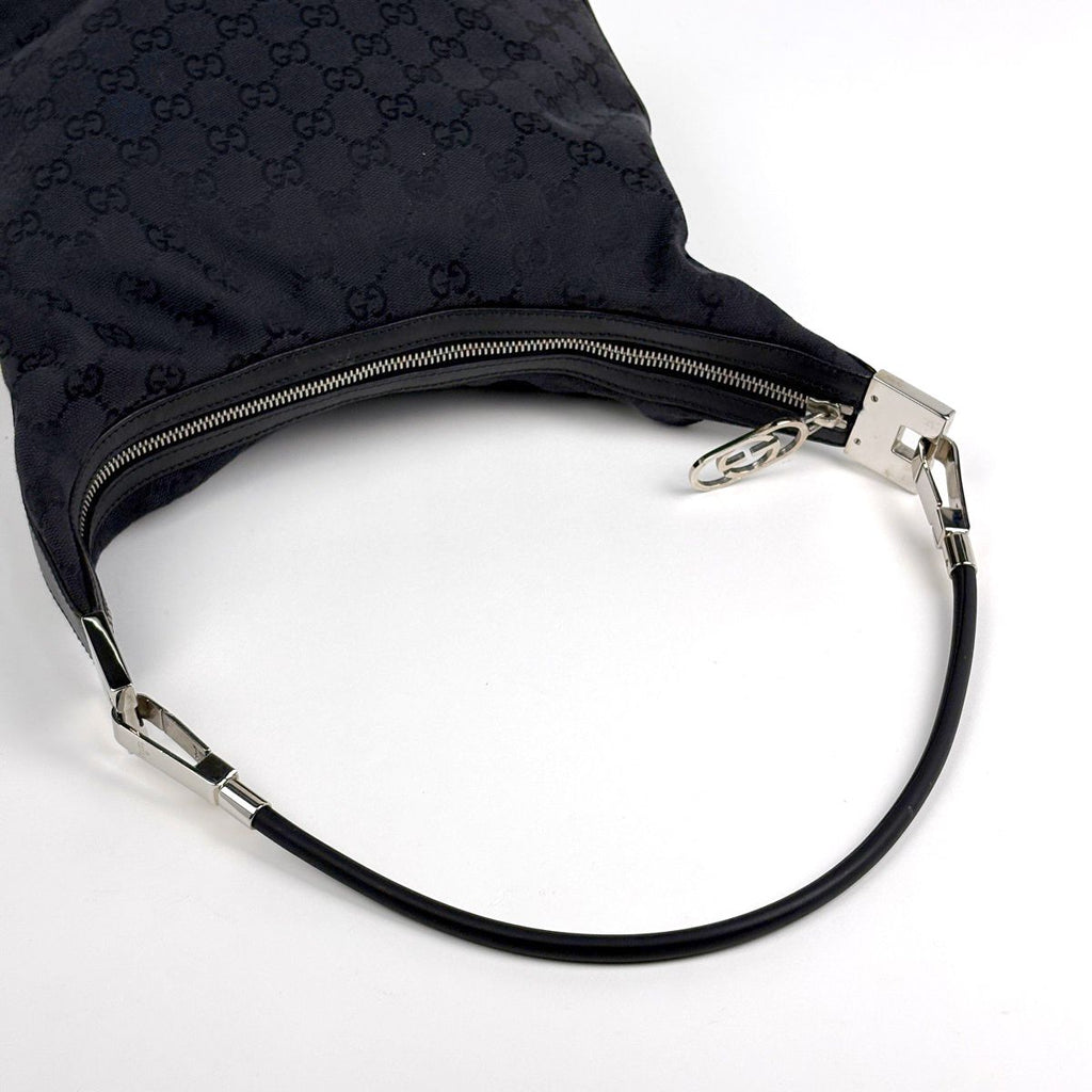 Gucci Shoulder Bag GG Pattern Canvas Black — view 7