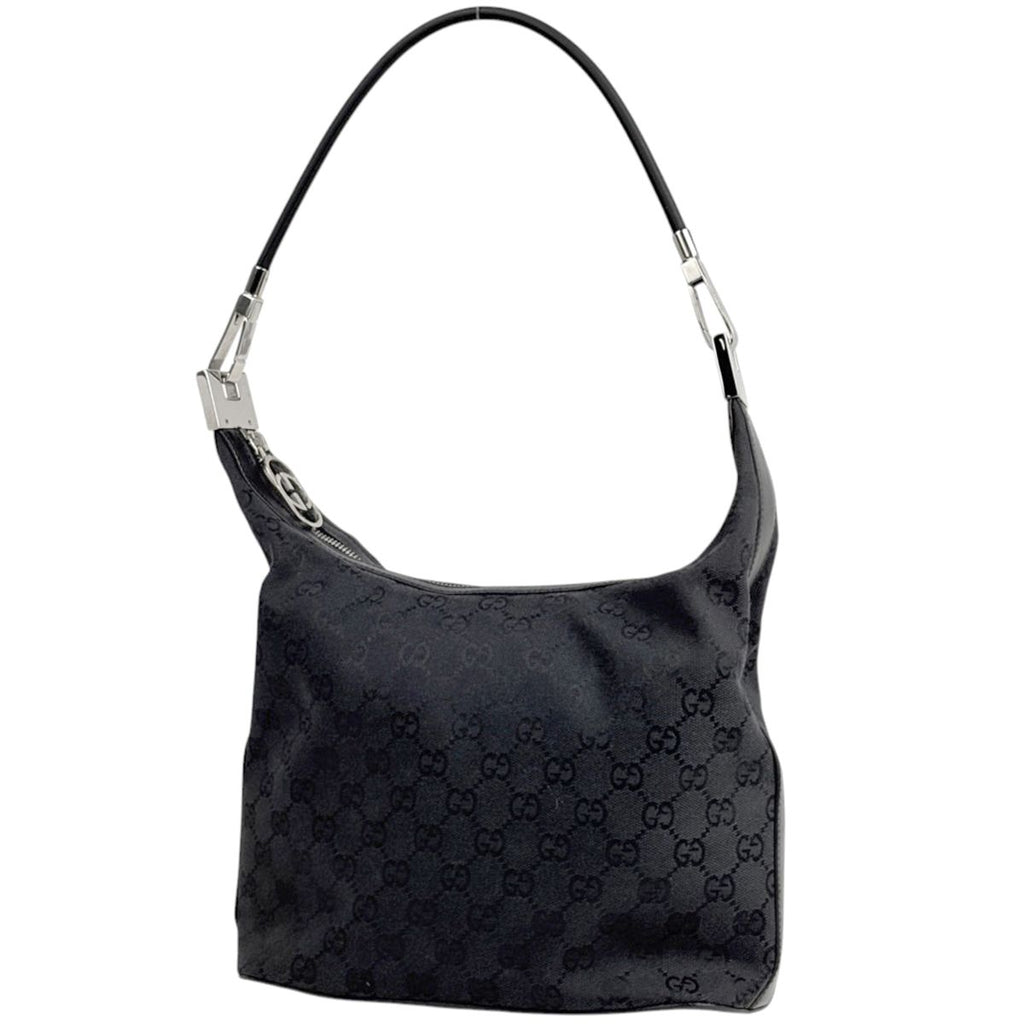 Gucci Shoulder Bag GG Pattern Canvas Black