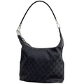 Gucci Shoulder Bag GG Pattern Canvas Black