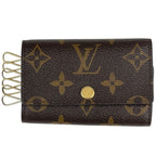 Louis Vuitton Multicles 6 Key Case Key Holder Key Hook Brown Keychain