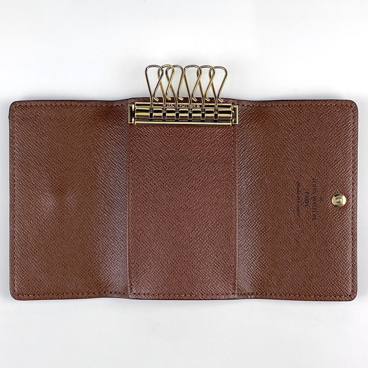 Louis Vuitton Multicles 6 Key Case Key Holder Key Hook Brown Keychain — view 6
