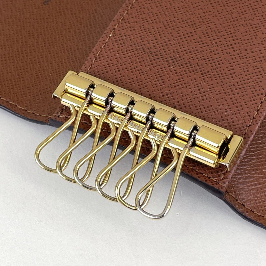Louis Vuitton Multicles 6 Key Case Key Holder Key Hook Brown Keychain — view 5