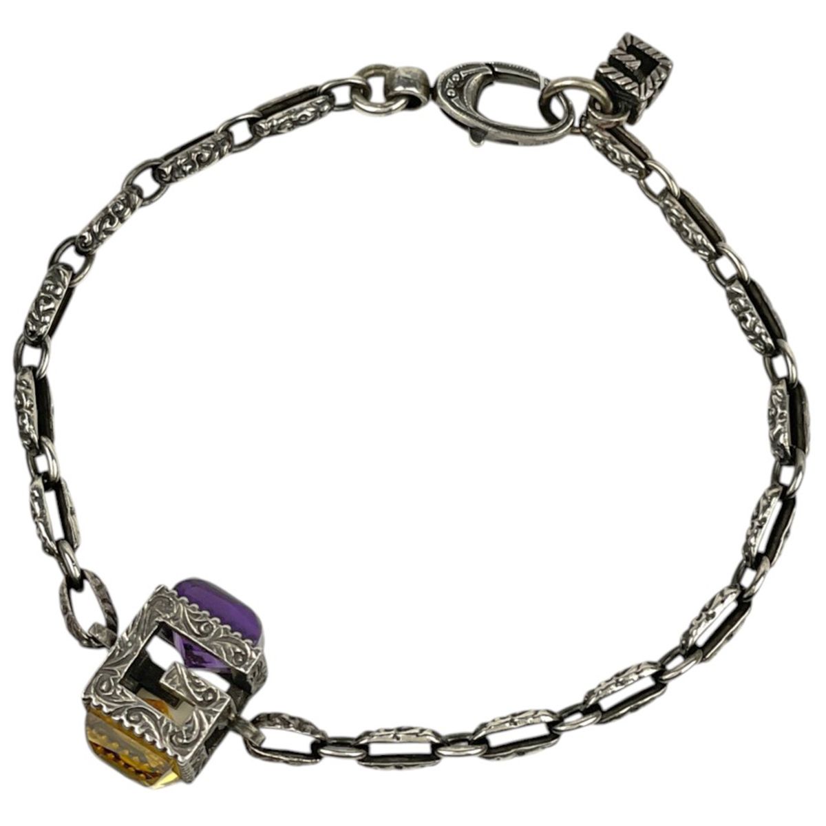 Gucci Bracelet G Cube 925 Sterling Silver Rhinestone