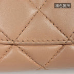 Chanel Shoulder Bag Single Flap Chain Leather Salmon Pink — view 5