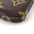 Louis Vuitton Pochette Cles Coin Purse Key Ring Monogram Brown Keychain — view 3
