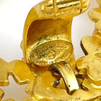 Chanel Earrings CC Logo Loop Circle Gold Plated — view 5
