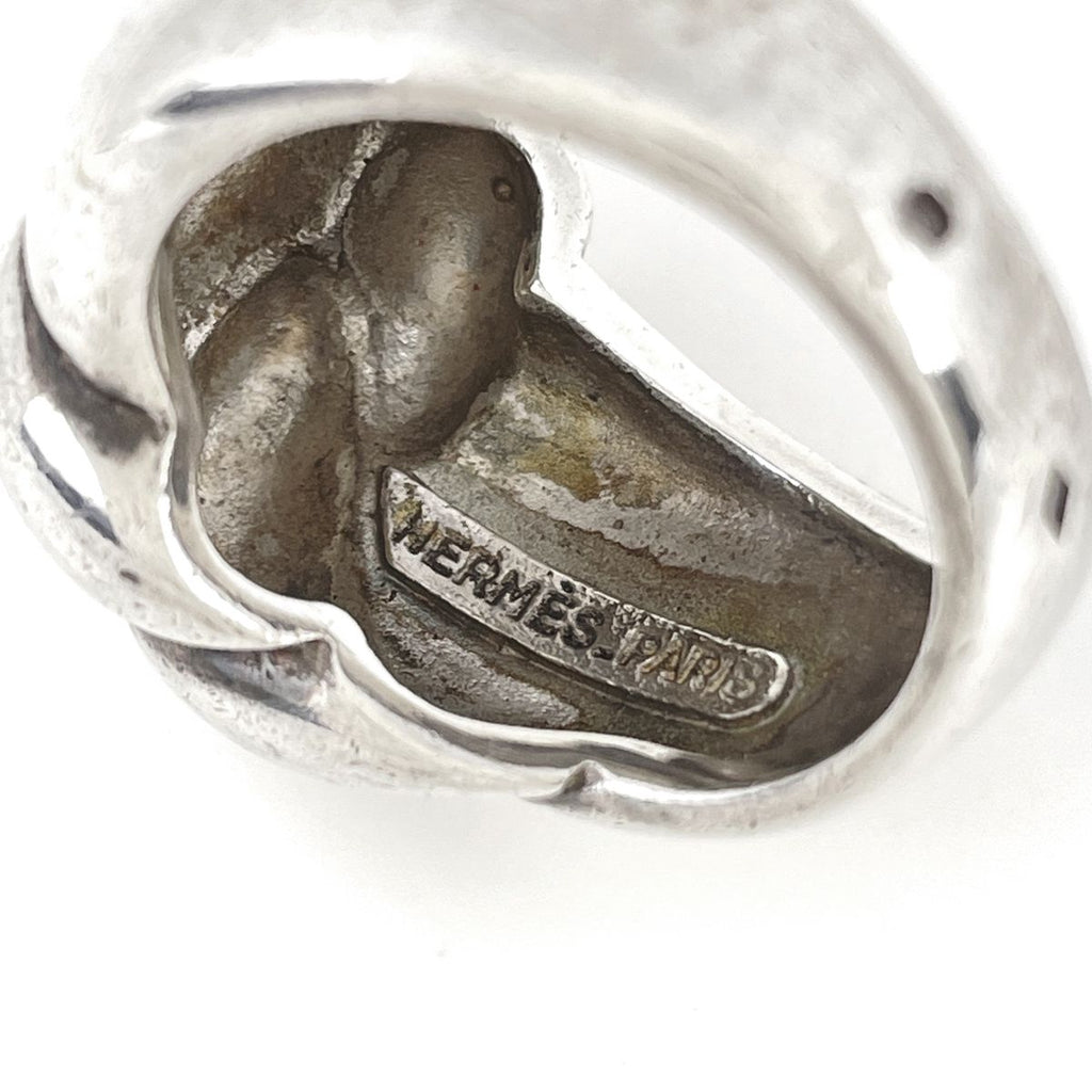 Hermes Torsade Ring Metal Silver — view 4