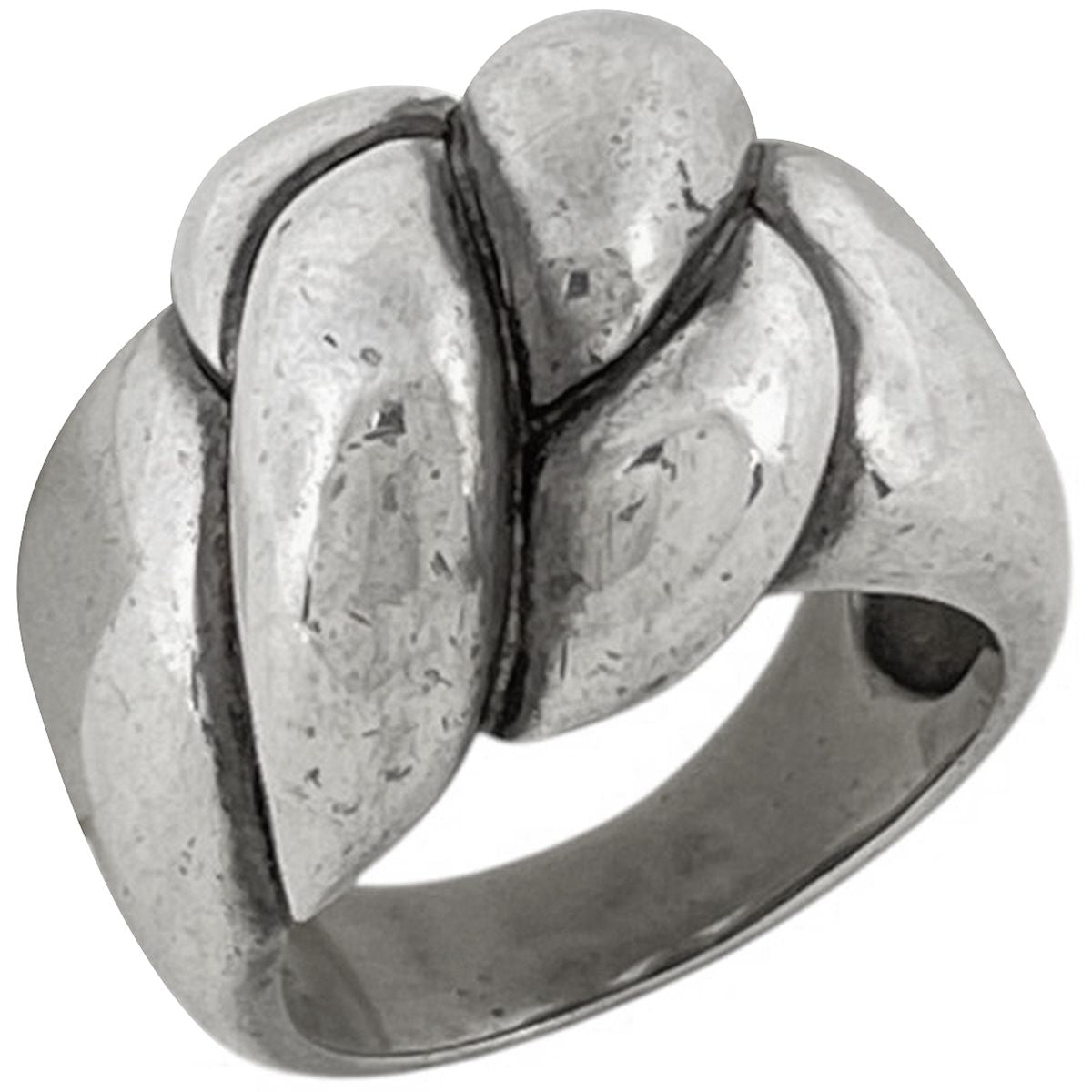 Hermes Torsade Ring Metal Silver