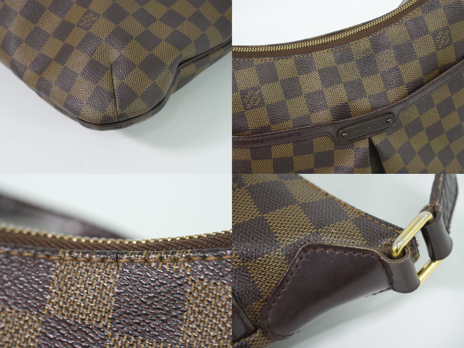 Louis Vuitton LV Bloomsbury PM Damier Ebene Shoulder Bag Pochette Brown — view 7