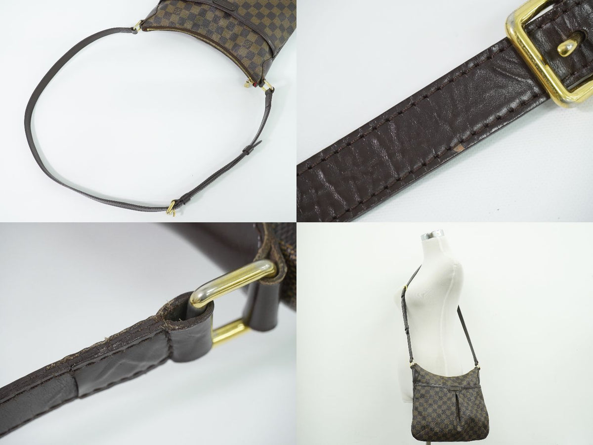 Louis Vuitton LV Bloomsbury PM Damier Ebene Shoulder Bag Pochette Brown — view 6