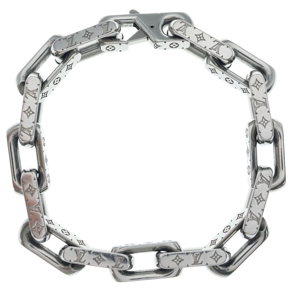 Louis Vuitton Monogram Collier Chain Bracelet Silver