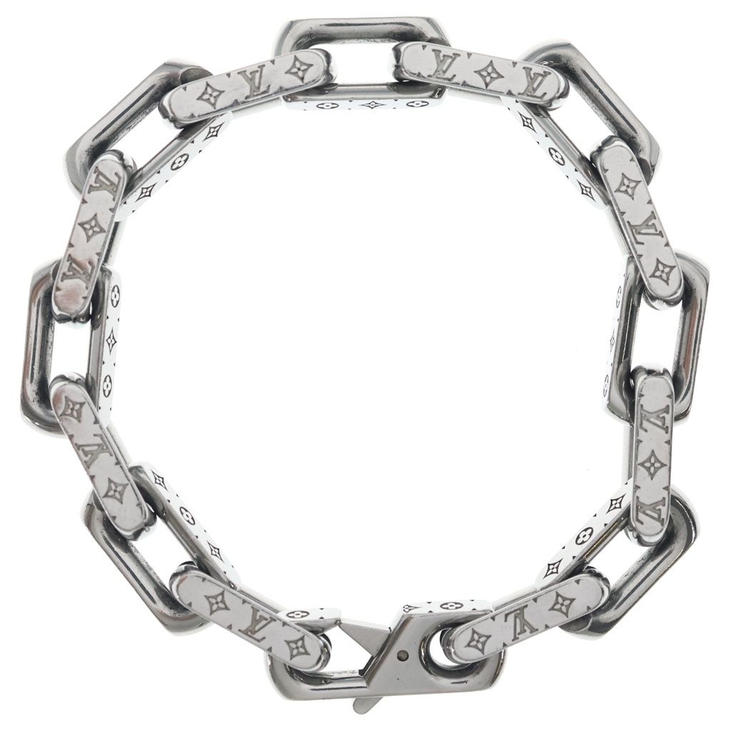 Louis Vuitton Monogram Collier Chain Bracelet Silver — view 2