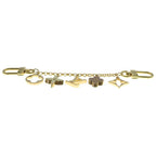 Louis Vuitton Bag Charm Chain Fleur de Monogram Gold Keychain — view 4