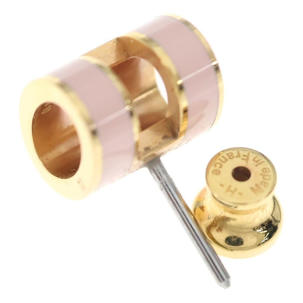 Hermes Pop H Earrings Gold Pink — view 5