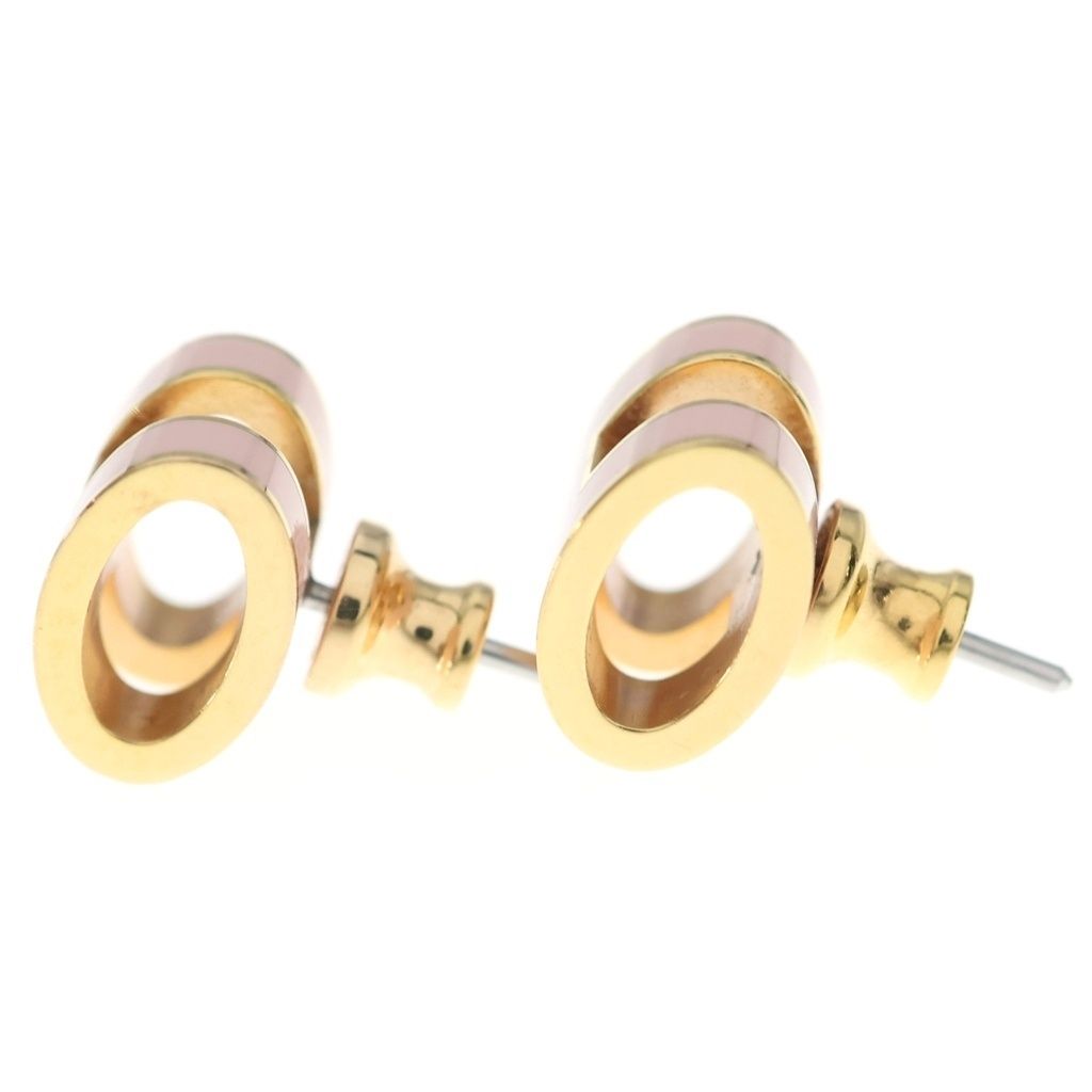 Hermes Pop H Earrings Gold Pink — view 3
