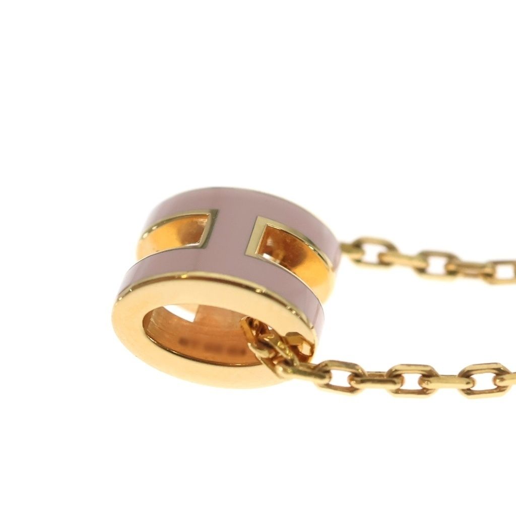 Hermes Pop H Pendant Chain Pink Necklace — view 6