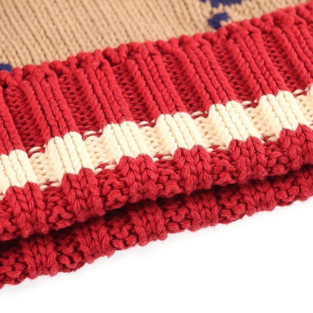 Gucci GG Cable Knit Hat Brown — view 5