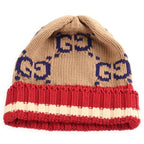 Gucci GG Cable Knit Hat Brown