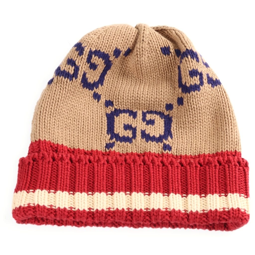Gucci GG Cable Knit Hat Brown — view 2