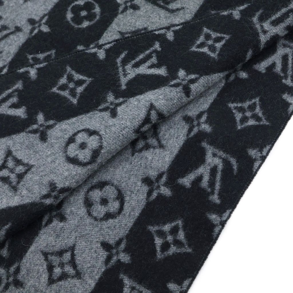 Louis Vuitton NIGO Echarpe LV Made Stripe Monogram All Over Print Patch Design — view 5